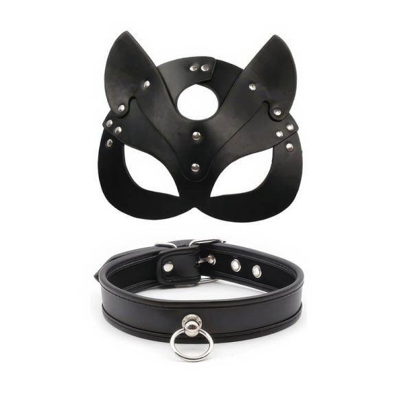 Feline Mask and Collar Set
