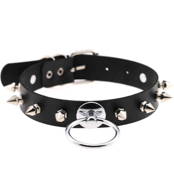 Gothic Spike O-Ring Choker