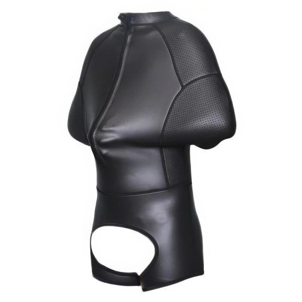 Crotchless Neoprene Bondage Straitjacket