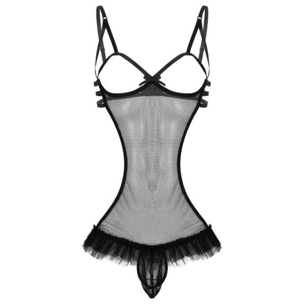 Men's Open-Cup Mesh Babydoll