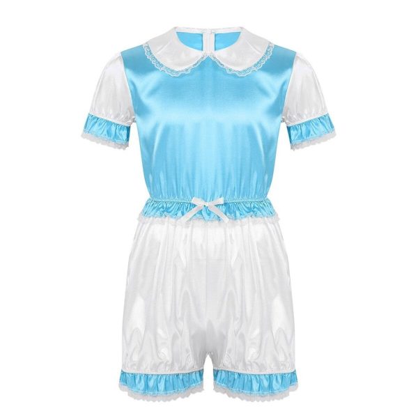Men's Satin Sissy Romper