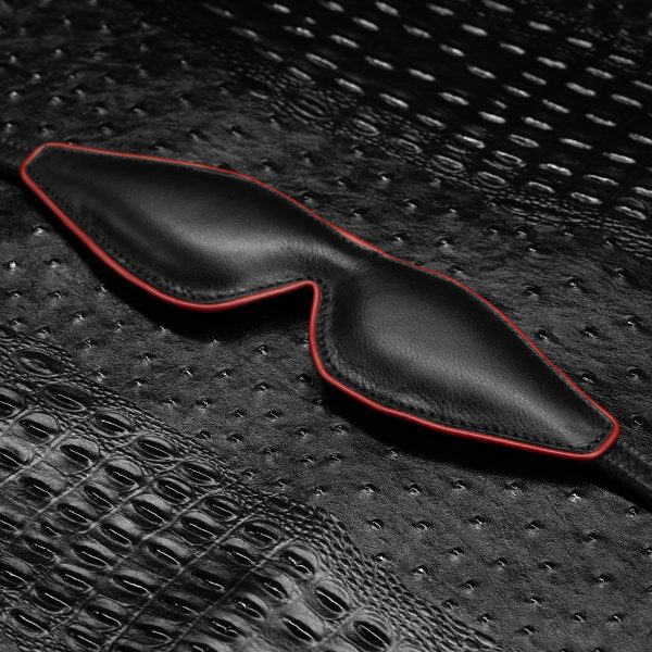 No-Peek Leather Blindfold by KINK